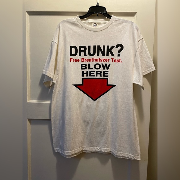 Shirts Drunk Free Breathalyzer Test Blow Here Poshmark